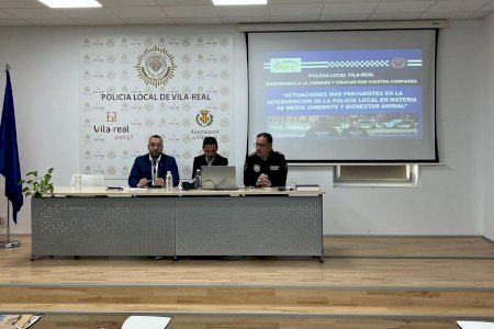 Vila-real refuerza la formación policial en medio ambiente y bienestar animal con una jornada especializada de EFOPOL