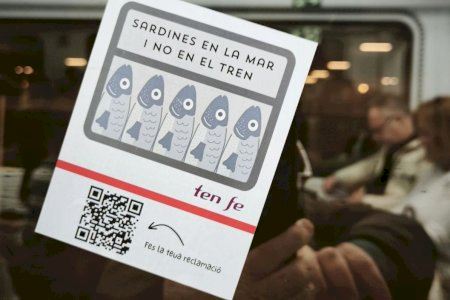 "Sardinas en el mar y no en el tren": Piden a varios ayuntamientos de Valencia que exijan mejoras urgentes en el transporte público