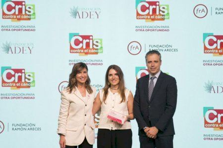 Noelia Tarazona (incliva), Premio CRIS por innovación en cáncer de colon
