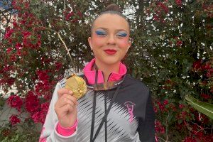 Una gimnasta de Burriana emociona en Alzira y logra el oro con una actuación inspirada en “Un sueño imposible”