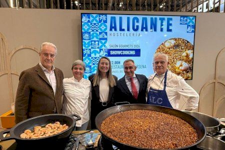 El arroz de gamba y calamar triunfa en la feria del Salón Gourmets de Madrid como seña de identidad de Alicante