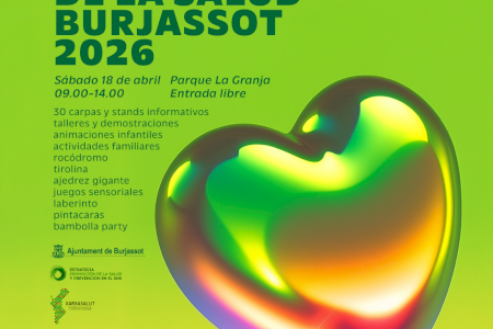 La V Feria de la Salud de Burjassot llega al parque La Granja el sábado 18 de abril La V Feria de la Salud de Burjassot llega al parque La Granja el sábado 18 de abril
