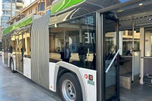 Elche realiza pruebas con autobuses eléctricos articulados para reforzar las líneas con mayor demanda Elche realiza pruebas con autobuses eléctricos articulados para reforzar las líneas con mayor demanda