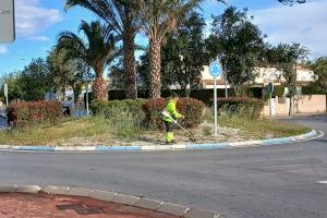 El Ayuntamiento de Sant Joan intensifica los trabajos de mantenimiento y jardinería de cara a la Romería de Santa Faz 2026