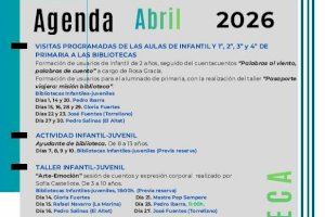 Clubes de lectura, talleres infantiles y bookcrossing en la agenda de Bibliotecas de Elche de abril