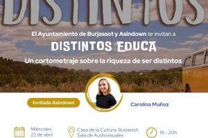 Burjassot y Asindown invitan a la ciudadanía a participar en la acción “Distintos educa”