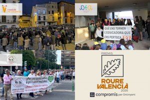 Famílies pel Valencià, l’AFA del Lluís Vives i la Coordinadora de Pensionistes, Premis Roure Valencià 2026