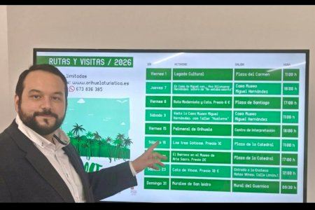 Turismo de Orihuela presenta su programación de Rutas y Visitas para mayo 2026