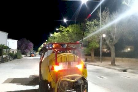 El Ayuntamiento de Utiel adelanta las labores de fumigación para prevenir la proliferación de mosquitos