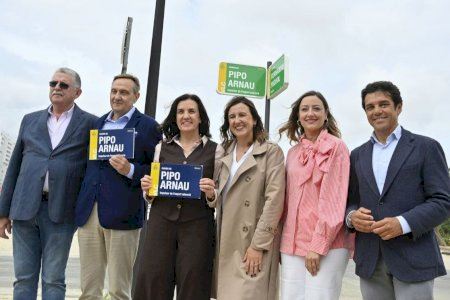 València inaugura la calle dedicada a Pipo Arnau, en reconocimiento a una de las figuras clave del deporte local