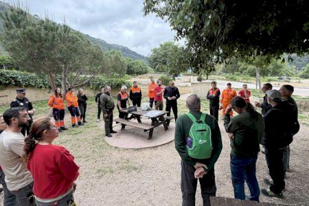 Finaliza con éxito el simulacro de incendio forestal y evacuación en el paraje de la Murta de Alzira