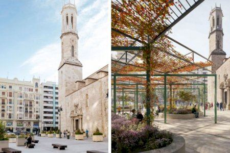 La plaza de San Agustín de València, más cerca de su gran transformación: más peatones, más verde y 264 árboles nuevos