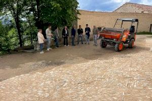 Recta final de las actuaciones de mejora en Morella la Vella