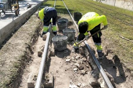 TRAM d´Alacant realiza trabajos de mantenimiento en la Línea 2 entre las paradas de Santa Isabel y Sant Vicent del Raspeig