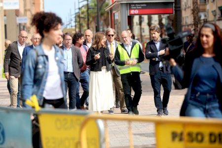 Catalá: “La reurbanización de Pérez Galdós convertirá esta zona en una de las más bonitas de la ciudad, con espacios de sombra y de paseo”