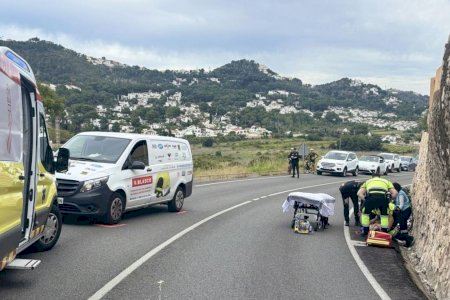 Un ciclista resulta herido tras un accidente entre el Poble Nou de Benitatxell y Teulada