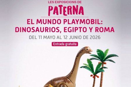 Paterna acoge la exposición “El mundo Playmobil. Dinosaurios, Egipto y Roma”, una propuesta didáctica para todas las edades