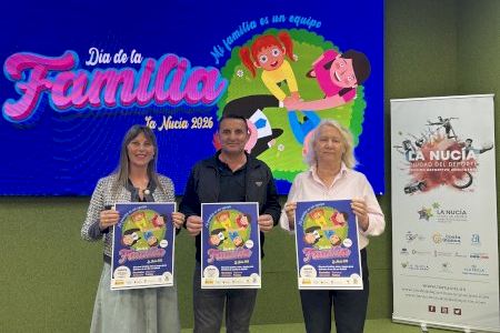 La Nucía celebrará el “Día de la Familia” el sábado 16 de mayo Será en el pabellón Muixara, bajo el lema “mi familia es un equipo”