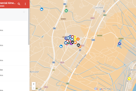 El Ayuntamiento de Almenara crea un mapa interactivo del comercio local accesible desde la web municipal