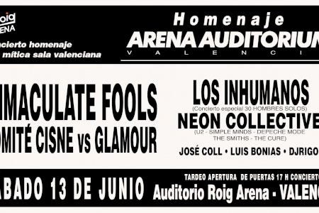 La sala Auditorio Roig Arena acogerá el 13 de junio el homenaje al mítico espacio Arena Auditorium