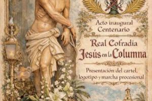 La Cofradía de Jesús en la Columna inicia su Centenario con la marcha Columna Santa, logo y cartel - (foto 3)