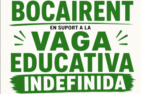 Docentes de Bocairent convocan una concentración en el marco de la Huelga Educativa Indefinida en la Comunitat Valenciana