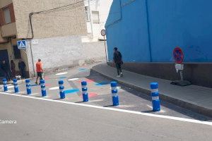 Alicante genera una veintena de nuevas plazas de aparcamiento en el barrio de La Torreta al cambiar el estacionamiento en cordón a batería - (foto 2)