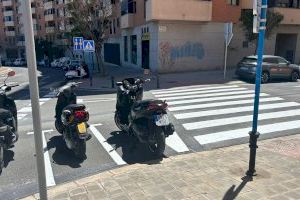 Alicante genera una veintena de nuevas plazas de aparcamiento en el barrio de La Torreta al cambiar el estacionamiento en cordón a batería - (foto 3)