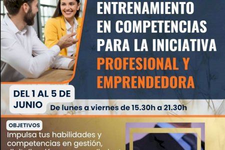 Xàbia, Cámara de Comercio y Crema organizan el curso gratuito de tarde Entrenamiento en Competencias