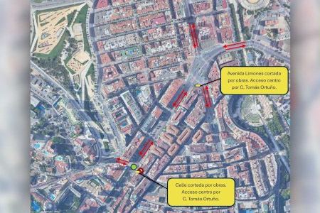 Benidorm cortará el tráfico en la avenida Limones del 25 al 27 de mayo por las obras del aparcamiento subterráneo de Jaime I Benidorm cortará el tráfico en la avenida Limones del 25 al 27 de mayo por las obras del aparcamiento subterráneo de Jaime I