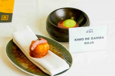 "Ximo de gamba roja" del restaurante Lino Gastronomíc de Castellón gana el concurso de la mejor tapa de la Comunitat Valenciana "Ximo de gamba roja" del restaurante Lino Gastronomíc de Castellón gana el concurso de la mejor tapa de la Comunitat Valenciana