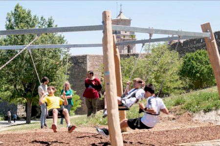 El nuevo parque infantil de la Alameda de Morella ya está abierto a jugar El nuevo parque infantil de la Alameda de Morella ya está abierto a jugar