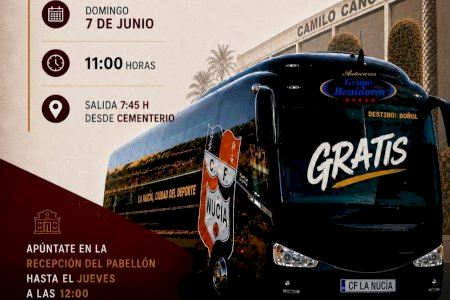 La Nucía organiza un bus gratuito para la final ante el Levante B y la vuelta con entrada gratis La Nucía organiza un bus gratuito para la final ante el Levante B y la vuelta con entrada gratis