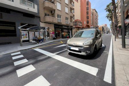 Abierto al tráfico el tramo de la calle Ramón Gallud tras la finalización de las obras de pluviales realizadas por Agamed