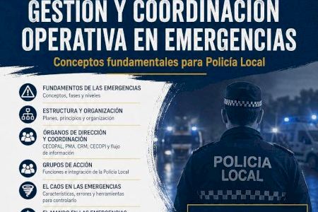 Villena reúne a policías locales de distintas provincias para el curso formativo sobre gestión y coordinación de emergencias