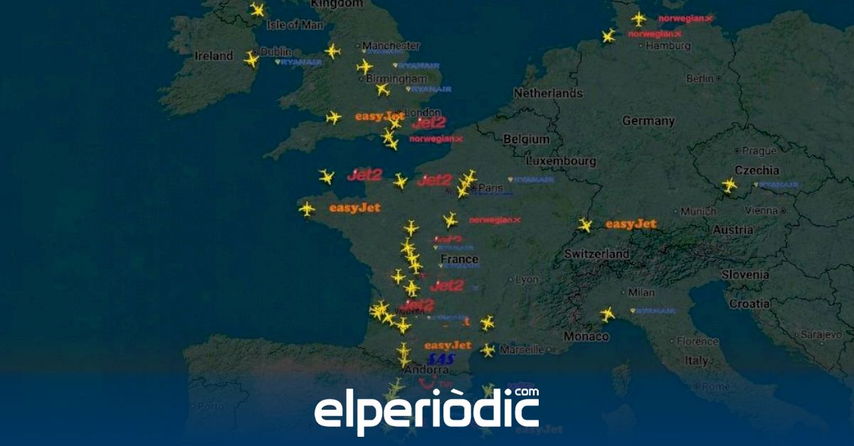 Todos los caminos llevan a Alicante: la procesión de aviones que refleja el tirón de las Hogueras