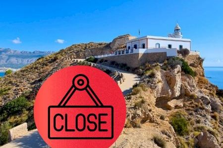 Tancament temporal de l’accés a la ruta al Far de l’Albir després de decretar-se alerta roja a la zona Tancament temporal de l’accés a la ruta al Far de l’Albir després de decretar-se alerta roja a la zona