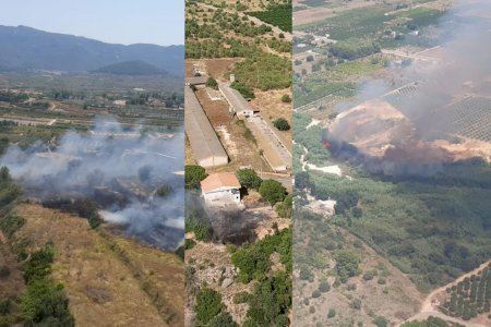 Los bomberos atajan este jueves tórrido tres incendios en Onda, Dénia, Llutxent y Beniarbeig Los bomberos atajan este jueves tórrido tres incendios en Onda, Dénia, Llutxent y Beniarbeig