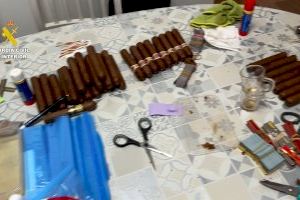 Descubren en una vivienda de Mislata una fábrica clandestina de habanos falsos para venderlos por Europa