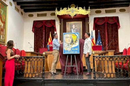 Elche presenta el cartel anunciador de las Fiestas de Agosto 2026, obra del artista Fran Segura Elche presenta el cartel anunciador de las Fiestas de Agosto 2026, obra del artista Fran Segura