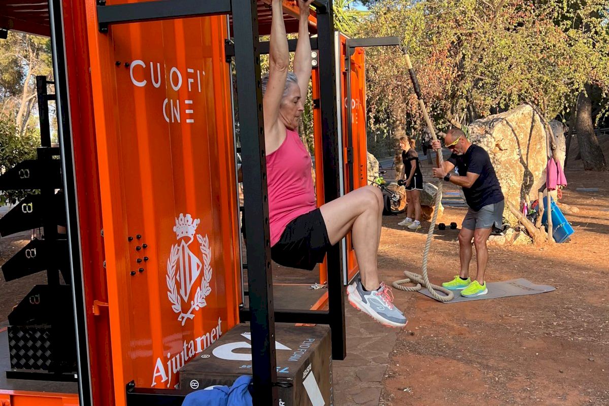 Vila-real impulsa una prueba piloto de gimnasio al aire libre en el Termet durante el mes de agosto