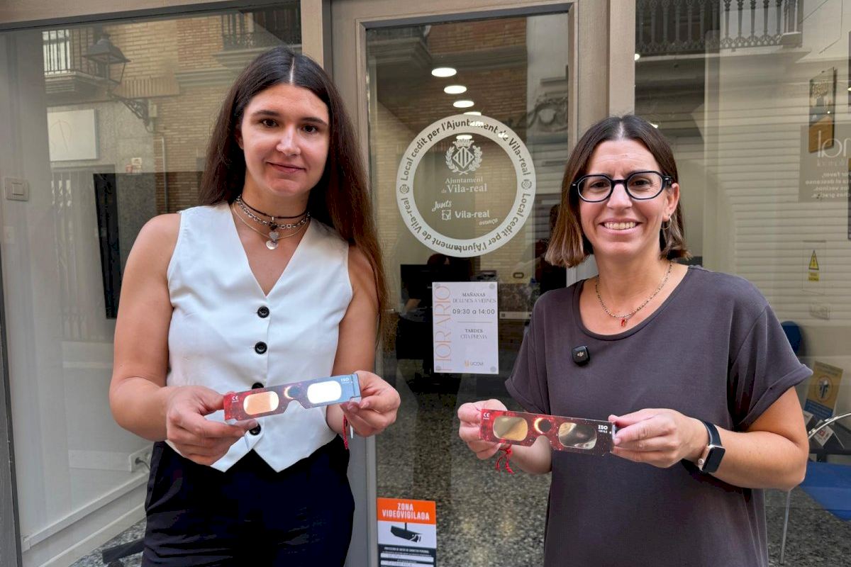 Vila-real vivirá el eclipse solar con talleres familiares, actividades culturales y el reparto de 3.000 gafas homologadas
