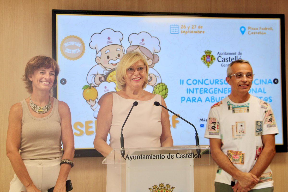 Castellón presenta la segunda edición del concurso de cocina intergeneracional Senior Chef para abuel@s y niet@s