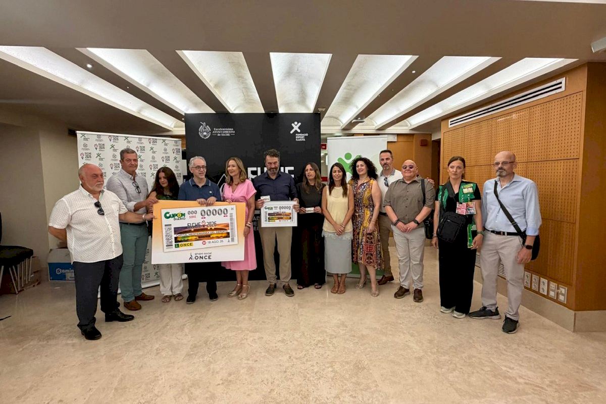 Elche, Capital Mediterránea del Deporte protagoniza el cupón de la ONCE