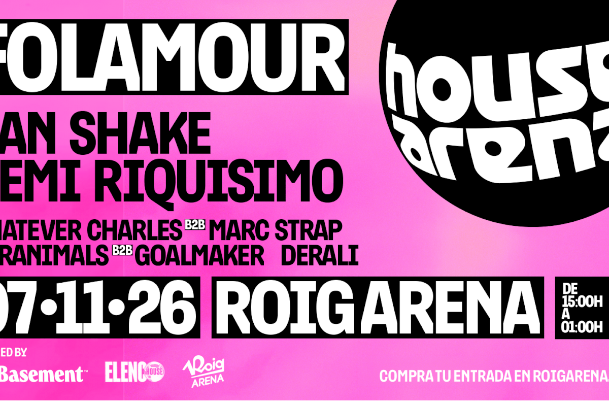 Roig Arena acogerá el 7 de noviembre House Arena, un nuevo festival dedicado a la música house