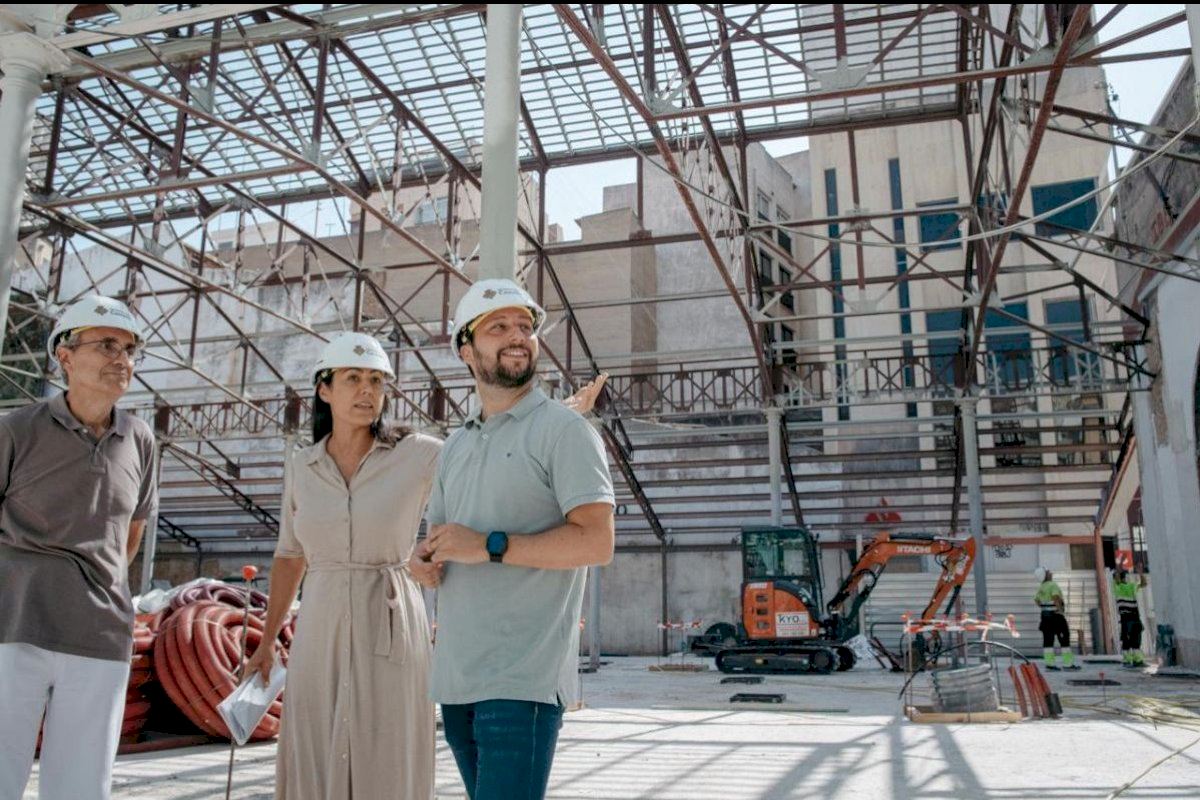 Las obras de reforma del nuevo Mercado Central alcanzan el 45 % de ejecución