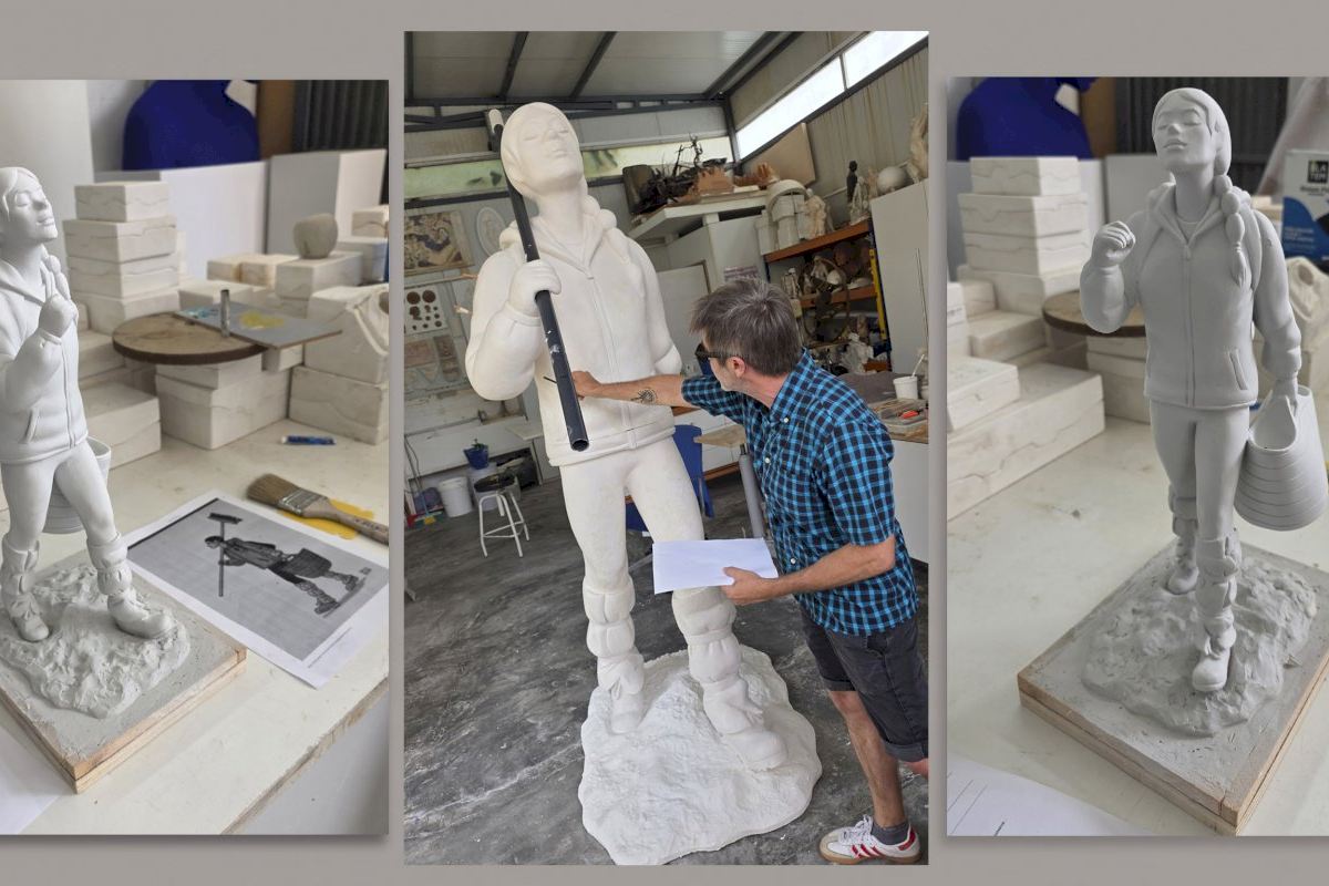 Los trabajos del futuro monumento a las personas voluntarias de la dana de 2024 avanzan cerca del segundo aniversario de la tragedia
