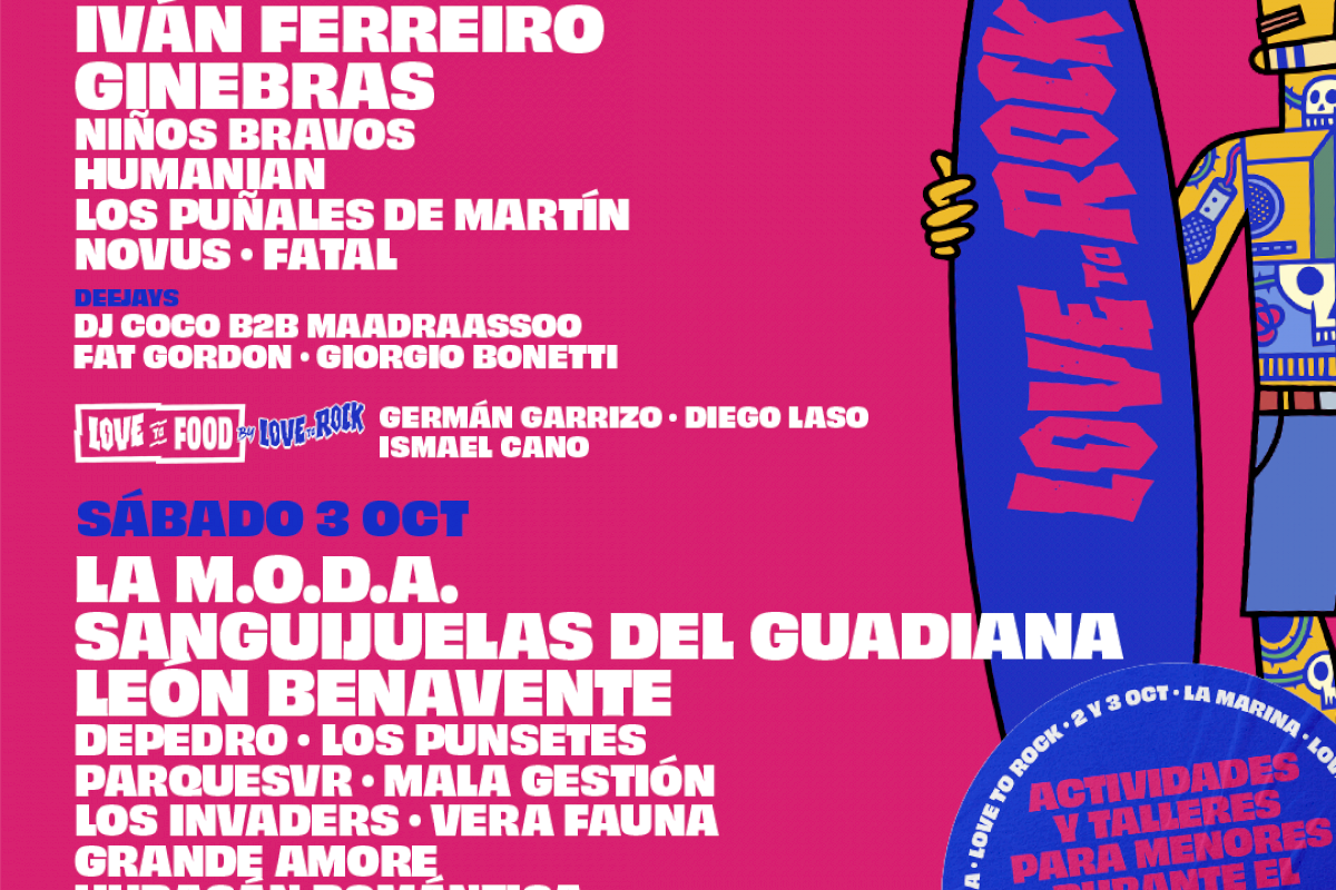 Love To Rock anuncia la programación por días, con Lori Meyers y La M.O.D.A. encabezando cada una de las jornadas