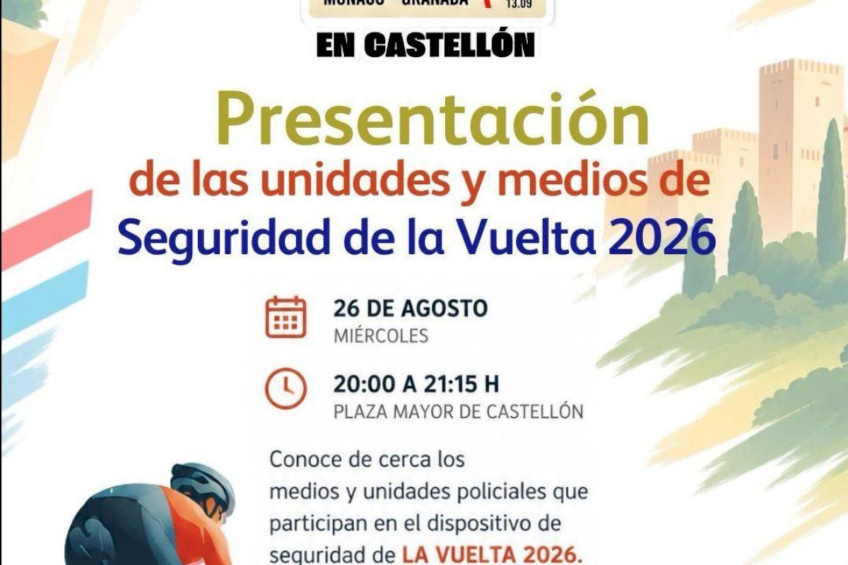 La Plaza Mayor acogerá mañana la presentación de las unidades de seguridad de La Vuelta 2026