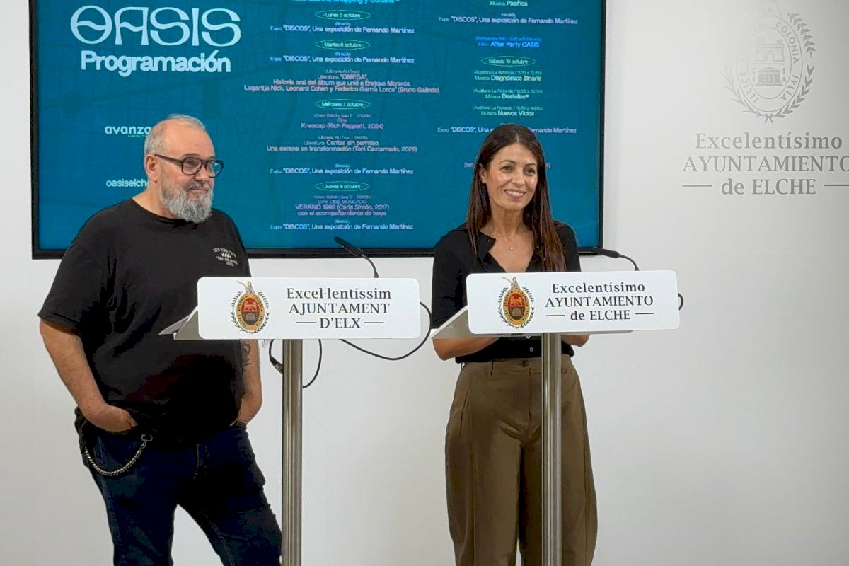 Elche programa ‘Ciudad Oasis’ como programación complementaria al Oasis Music Fest